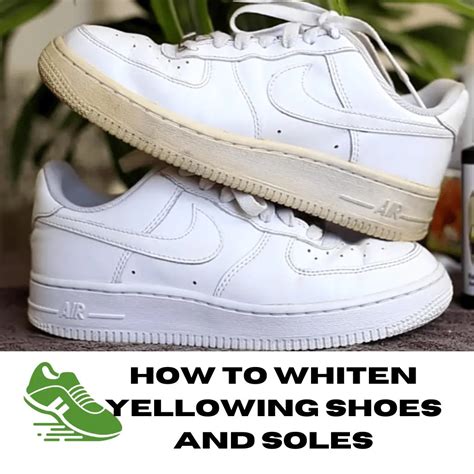 how to whiten yellow soles.